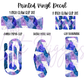 Printed Vinyl - Watercolor - Blue and Purple