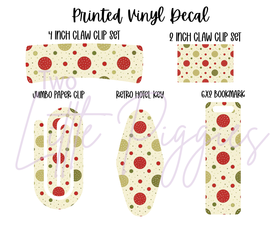 Printed Vinyl - Traditional Christmas
