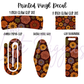 Printed Vinyl - Burgundy Fall Floral
