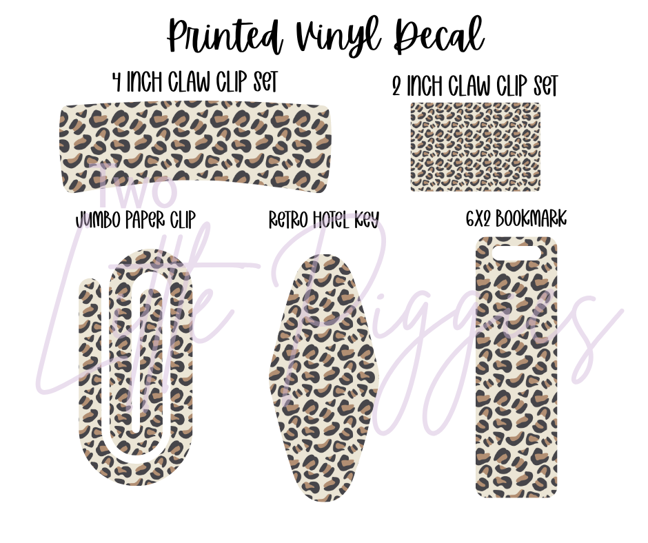 Printed Vinyl - Neutral Safari Collection
