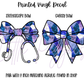 Printed Vinyl - Watercolor - Blue and Purple