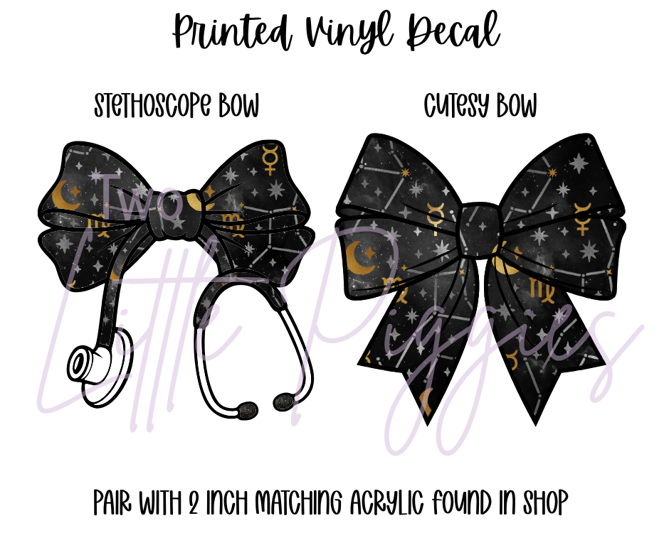 Printed Vinyl - Cancer - Black and Gold