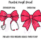 Printed Vinyl - Retro Pink Christmas