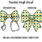 Printed Vinyl - Cheer - Green and Yellow