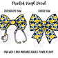 Printed Vinyl - Cheer - Blue and Yellow