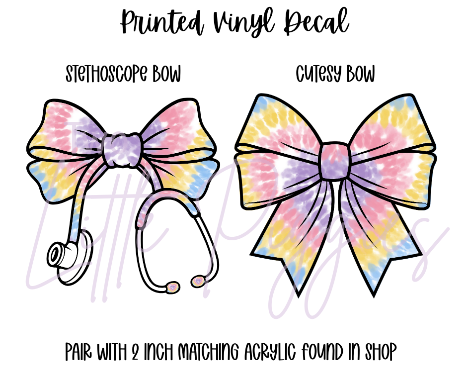 Printed Vinyl - Pastel Tie Dye