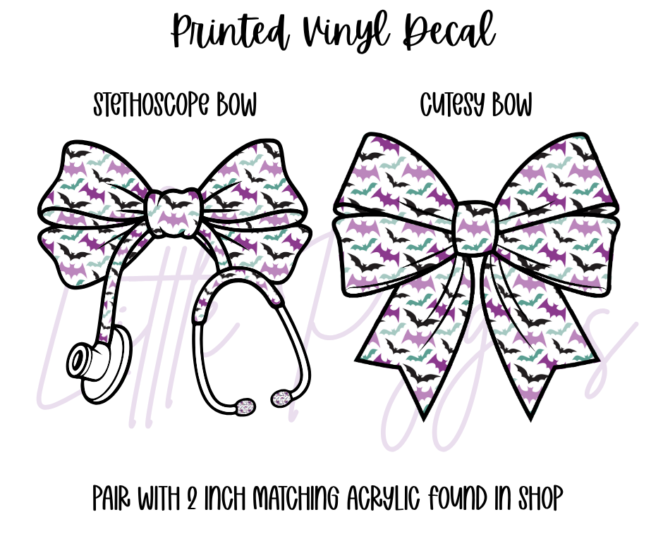 Printed Vinyl - Halloween Teal & Purple Collection
