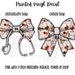Printed Vinyl - Cheer - Orange and Black