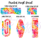 Printed Vinyl - Tie Dye Collection