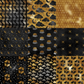 Printed Vinyl - Pisces - Black and Gold
