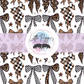 Printed Vinyl - Leopard and Checkered Bows