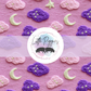 Printed Vinyl - Embroidered Clouds