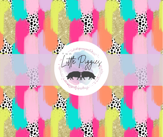 Printed Vinyl - Brushstroke Polka Dot