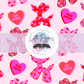 Printed Vinyl - Valentine - Balloon Dogs