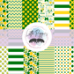 Printed Vinyl - Cheer - Green and Yellow