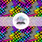 Printed Vinyl - Rainbow Checkers Bolts