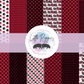 Printed Vinyl - Football - Maroon and Black