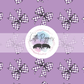 Printed Vinyl - Purple Checkered Bows