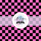 Printed Vinyl -  Pink and Black Checkered