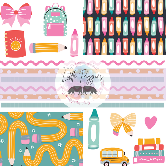 Printed Vinyl - Element Sheet - Retro School