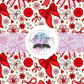 Printed Vinyl - Red and Pink Bows