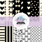 Printed Vinyl - Black and White Bows