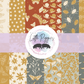 Printed Vinyl - Checkers - Earthy Insects
