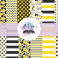 Printed Vinyl - Cheer - Yellow and Black