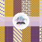 Printed Vinyl - Football - Purple and Gold