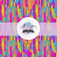 Printed Vinyl - Brushstroke Neon