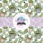 Printed Vinyl - Checkered Plants