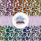 Printed Vinyl - Leopard Rainbow