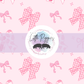 Printed Vinyl - Pink Western Bows