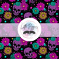 Printed Vinyl - Skelli Flowers
