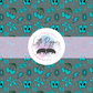 Printed Vinyl - Western Teal Crackle