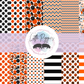 Printed Vinyl - Cheer - Orange and Black