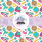 Printed Vinyl - Back to School - Disco Apple