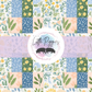 Printed Vinyl - Springtime Patchwork