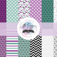 Printed Vinyl - Halloween Teal & Purple Collection