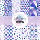 Printed Vinyl - Watercolor - Blue and Purple