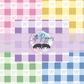 Printed Vinyl - Pastel Gingham Bows