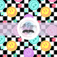 Printed Vinyl - Checkered Smiles