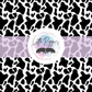 Printed Vinyl - Black Cow Print