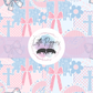 Printed Vinyl - Crosses and Bows