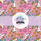 Printed Vinyl - Unicorns and Flowers