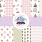 Printed Vinyl - Pink Camping