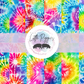 Printed Vinyl - Rainbow Tie Dye