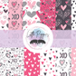 Printed Vinyl - Valentine Hearts