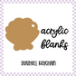 Acrylic Blank - Seashell (3pc)