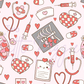 Printed Vinyl - Valentine - Nurse